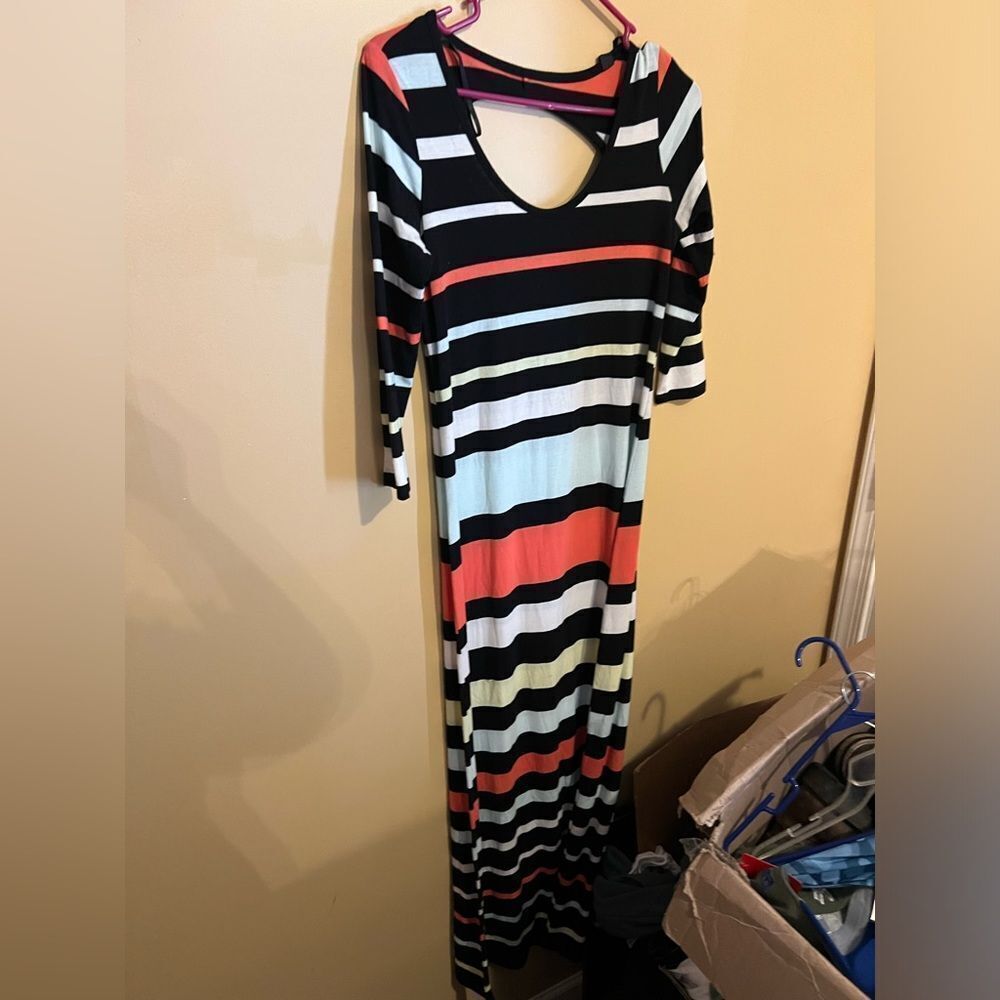 Jessica Simpson small striped maxi dress
